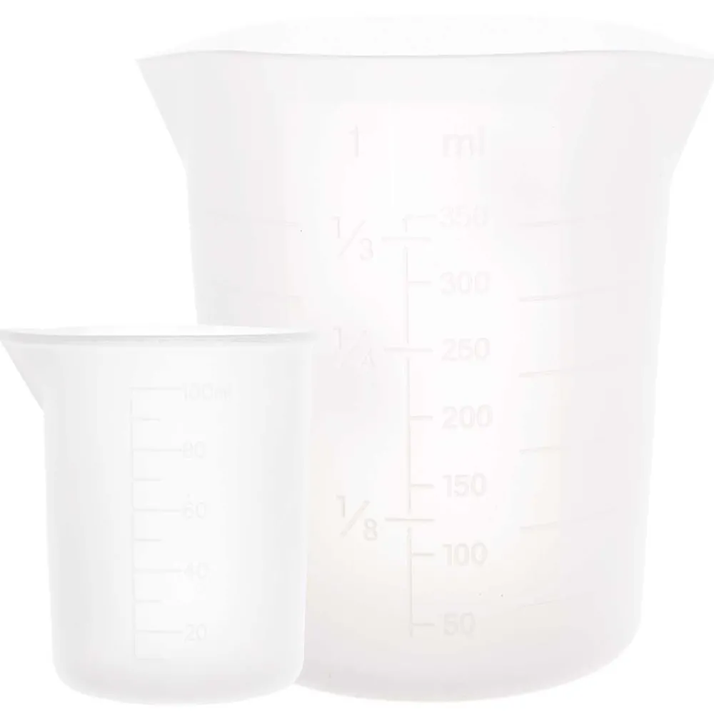 Rico Design Miarki silikonowe do żywicy - - 100 ml, 350 ml, 2 szt.