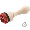 Rico Design Mini stempel na drewnianym gryfie - - Wiewiórka
