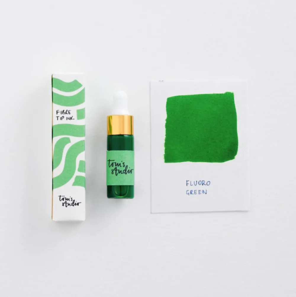 Tom's Studio Mini tusz do zakreślaczy Ori - - Fluoro Green 5 ml