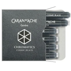 Caran d'Ache Naboje atramentowe Chromatics - - czarne, 6 szt. > Naboje Atramentowe