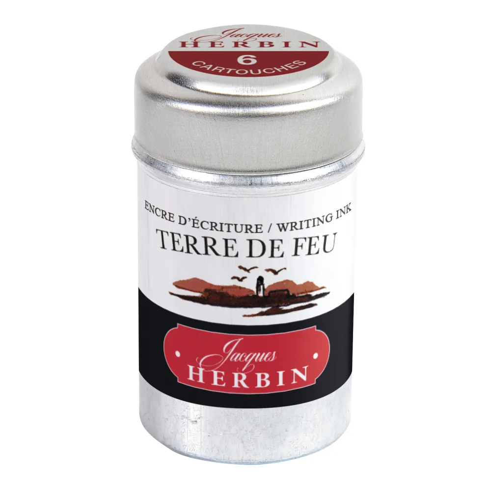 J.Herbin Naboje atramentowe - - Earth Brown 6 szt. > Naboje Atramentowe