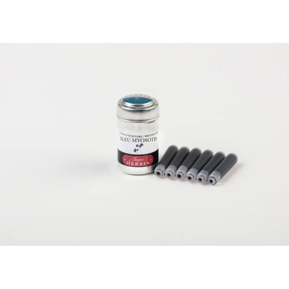 J.Herbin Naboje atramentowe - - Forget Me Not 6 szt. > Naboje Atramentowe