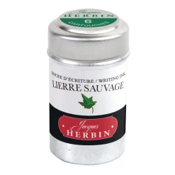 J.Herbin Naboje atramentowe - - Ivy Green 6 szt. > Naboje Atramentowe