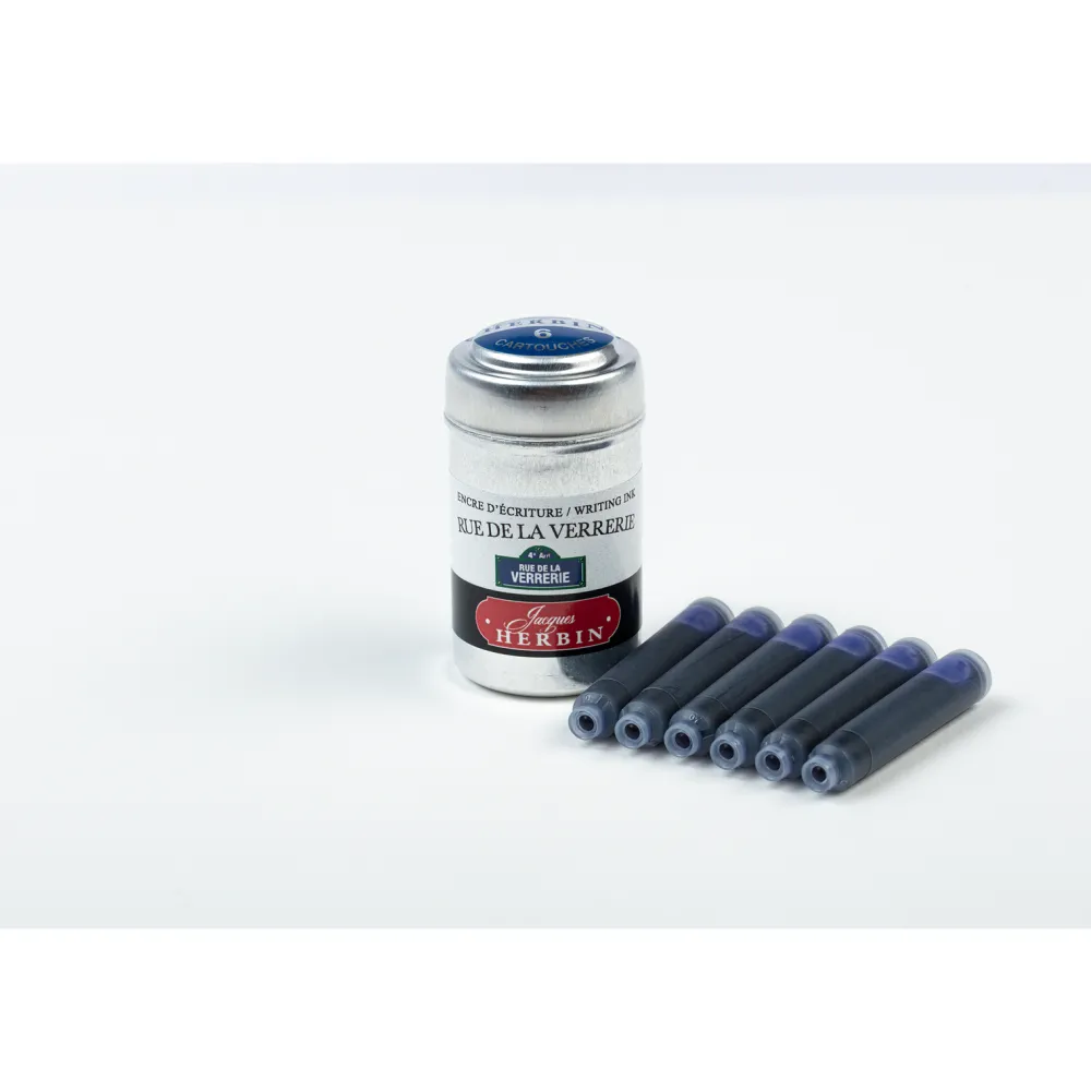 J.Herbin Naboje atramentowe - - Rue de la Verrerie 6 szt.