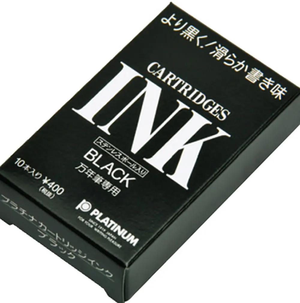 Platinum Naboje atramentowe - - Black 10 szt.