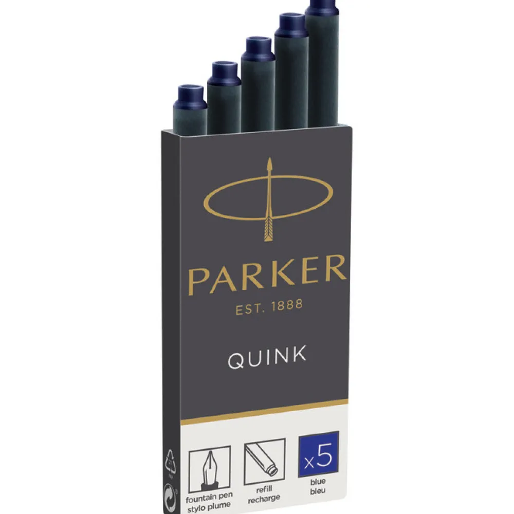 Parker Naboje atramentowe Quink do piór wiecznych - - czarne, 5 szt. > Naboje Atramentowe
