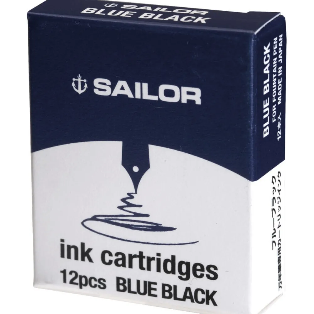 Sailor Naboje atramentowe - - Blue Black 12 szt. > Naboje Atramentowe
