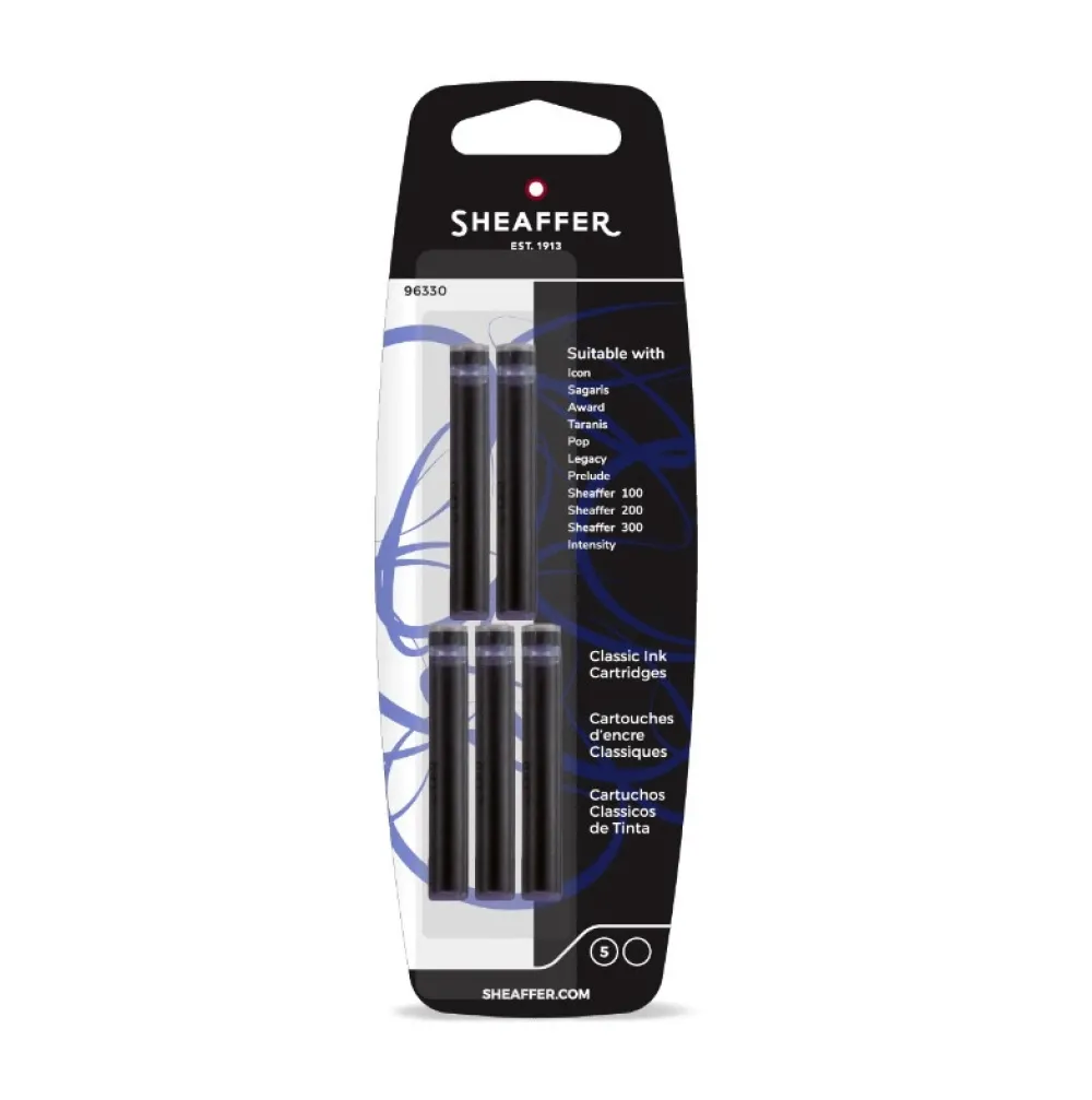 Sheaffer Naboje atramentowe - - Black 5 szt.