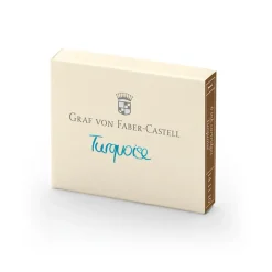 Graf Von Faber-Castell Naboje do piór wiecznych - - Turquoise, 6 szt. > Naboje Atramentowe