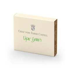 Graf Von Faber-Castell Naboje do piór wiecznych - - Viper Green, 6 szt.