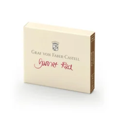 Graf Von Faber-Castell Naboje do piór wiecznych - - Garnet Red, 6 szt. > Naboje Atramentowe