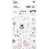 Rico Design Naklejki Baby Girl - Paper Poetry - różowe, 100 szt.