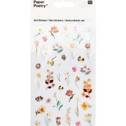 Rico Design Naklejki żelowe - Paper Poetry - kwiaty, 35 szt. > Naklejki