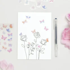 Rico Design Naklejki foliowe Butterflies - Paper Poetry - 72 szt. > Naklejki