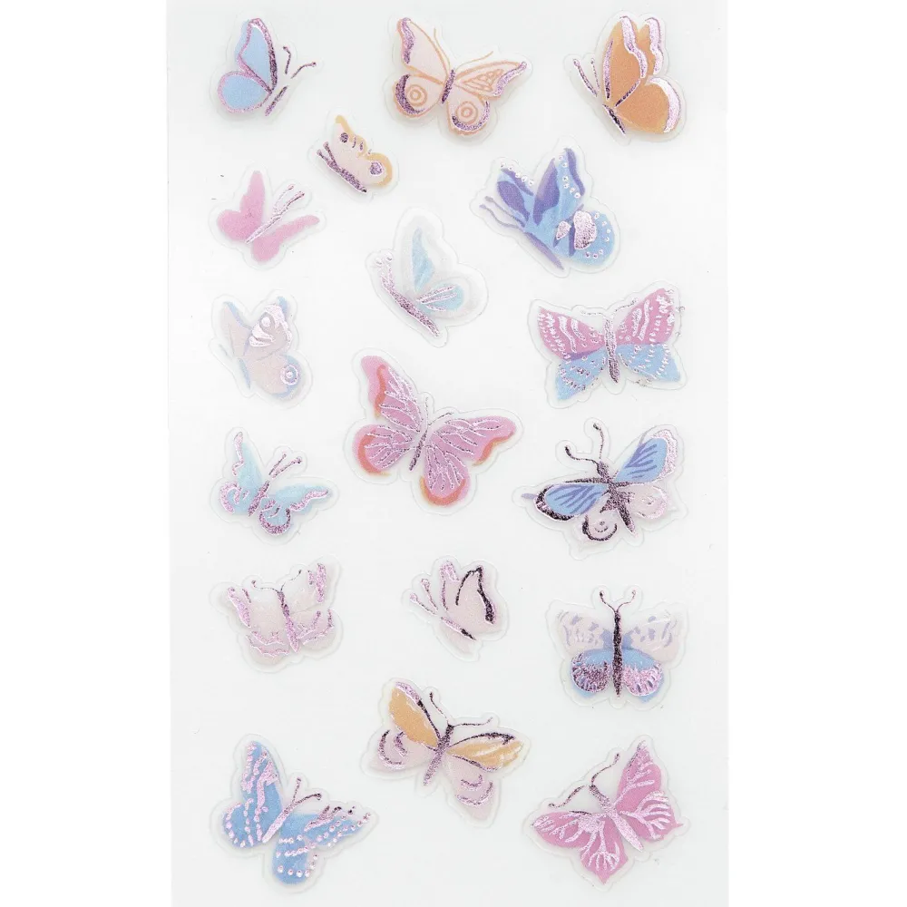 Rico Design Naklejki foliowe Butterflies - Paper Poetry - 72 szt. > Naklejki