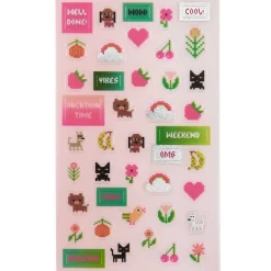 Rico Design Naklejki Futschikato - Paper Poetry - Pixel Power, 168 szt. ><noscript><img width=