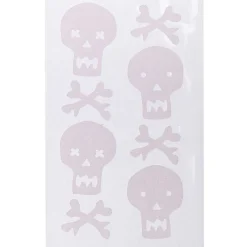 Rico Design Naklejki halloweenowe z brokatem - Paper Poetry - Czaszki, 8 szt.