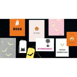 Rico Design Naklejki halloweenowe z brokatem - Paper Poetry - Czaszki, 8 szt.