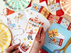 PartyDeco Naklejki i bilety wstępu Cyrk - 36 szt. ><noscript><img width=