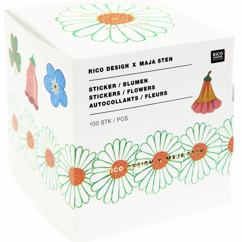 Rico Design Naklejki na rolce Midsommar Magic Flowers - - 100 szt.
