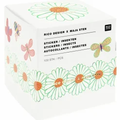 Rico Design Naklejki na rolce Midsommar Magic Insects - - 100 szt.