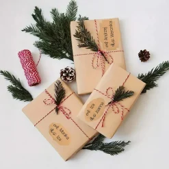 dpCraft Naklejki na rolce Vintage - - Kraft 5 x 3 cm 250 szt.