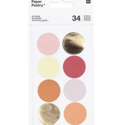 Rico Design Naklejki - Paper Poetry - odcienie pomarańczowego, 34 szt. ><noscript><img width=