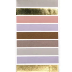 Rico Design Naklejki papierowe Dots & Stripes - Paper Poetry - Mauve 34 szt.
