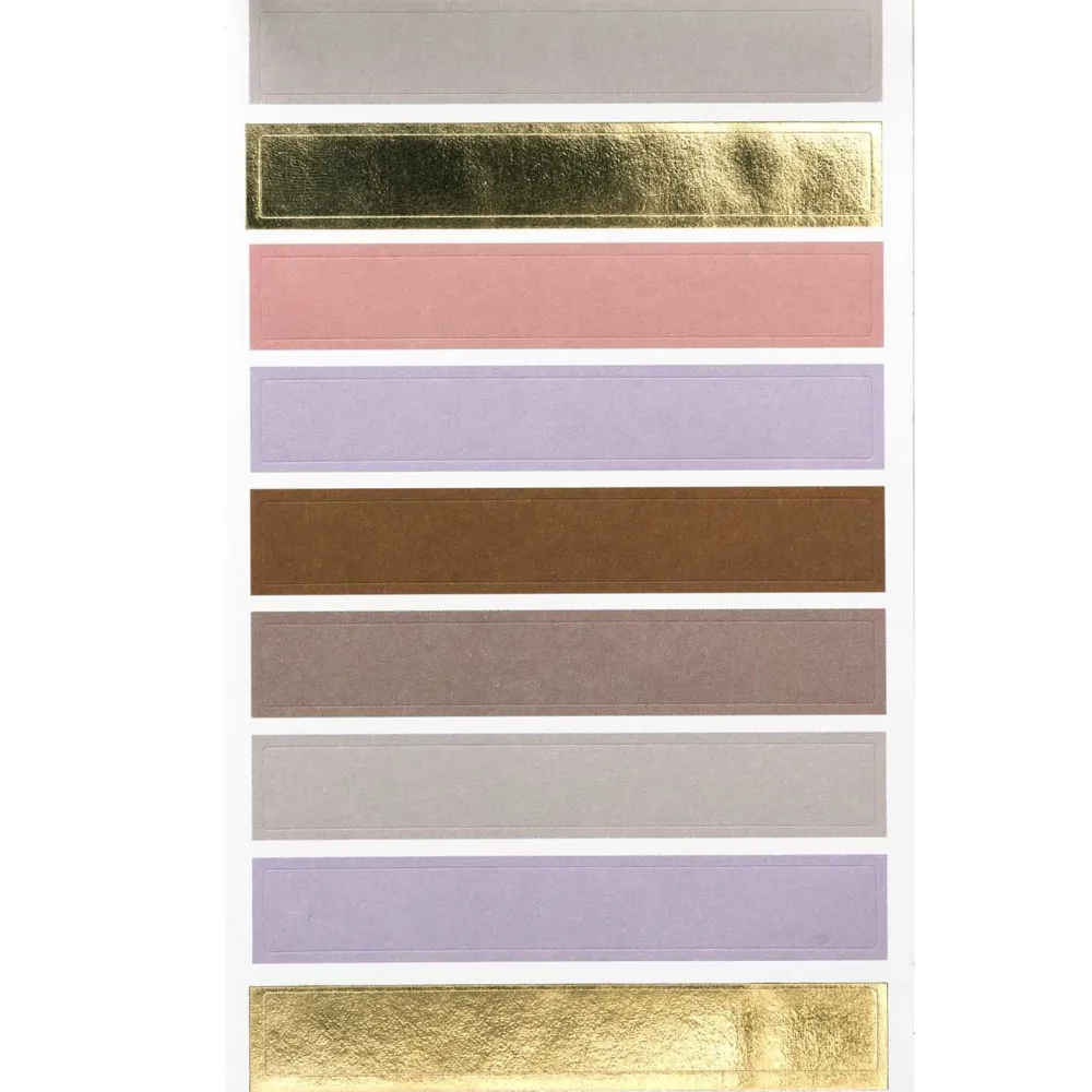 Rico Design Naklejki papierowe Dots & Stripes - Paper Poetry - Mauve 34 szt.