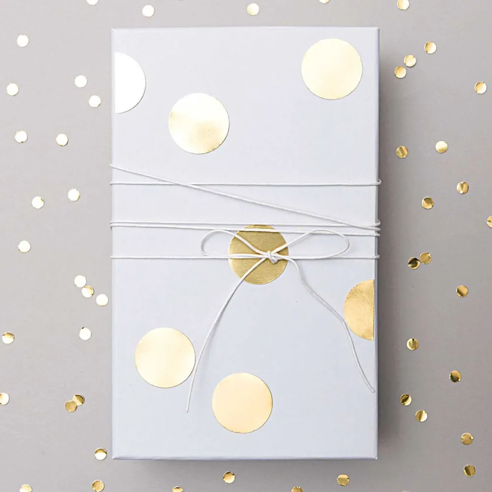 Rico Design Naklejki papierowe kółka Dots - Paper Poetry - Gold > Naklejki