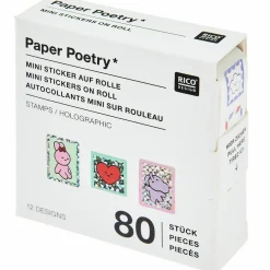 Rico Design Naklejki papierowe na rolce Chingu - Paper Poetry - 80 szt. > Naklejki