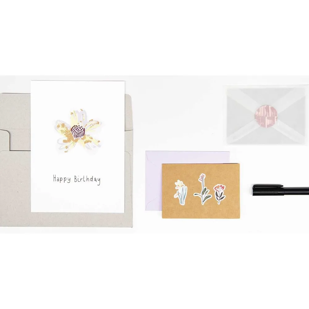 Rico Design Naklejki papierowe Nature - Paper Poetry - Mauve 56 szt.
