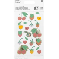 Rico Design Naklejki papierowe, Owoce - Paper Poetry - 82 szt. > Naklejki