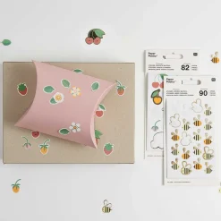 Rico Design Naklejki papierowe, Pszczoły - Paper Poetry - 90 szt.