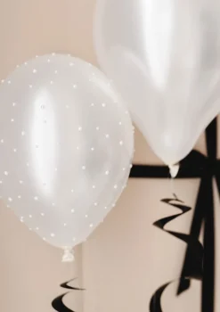PartyDeco Naklejki Perełki - białe, 3-6 mm, 440 szt. ><noscript><img width=