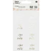 Rico Design Naklejki Save The Date - Paper Poetry - złote, 32 szt. > Naklejki