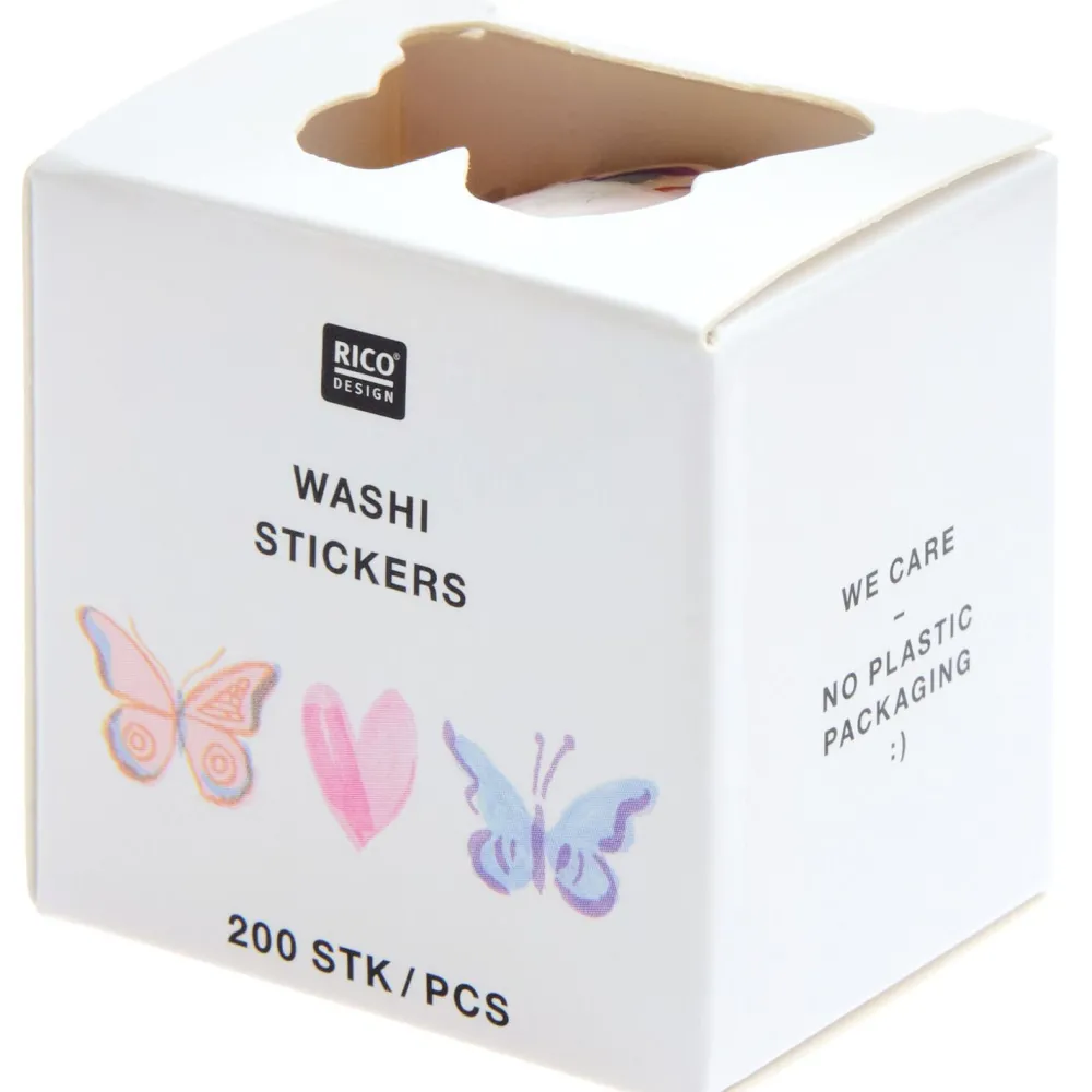 Rico Design Naklejki washi Painted Love - Paper Poetry - 200 szt. > Naklejki
