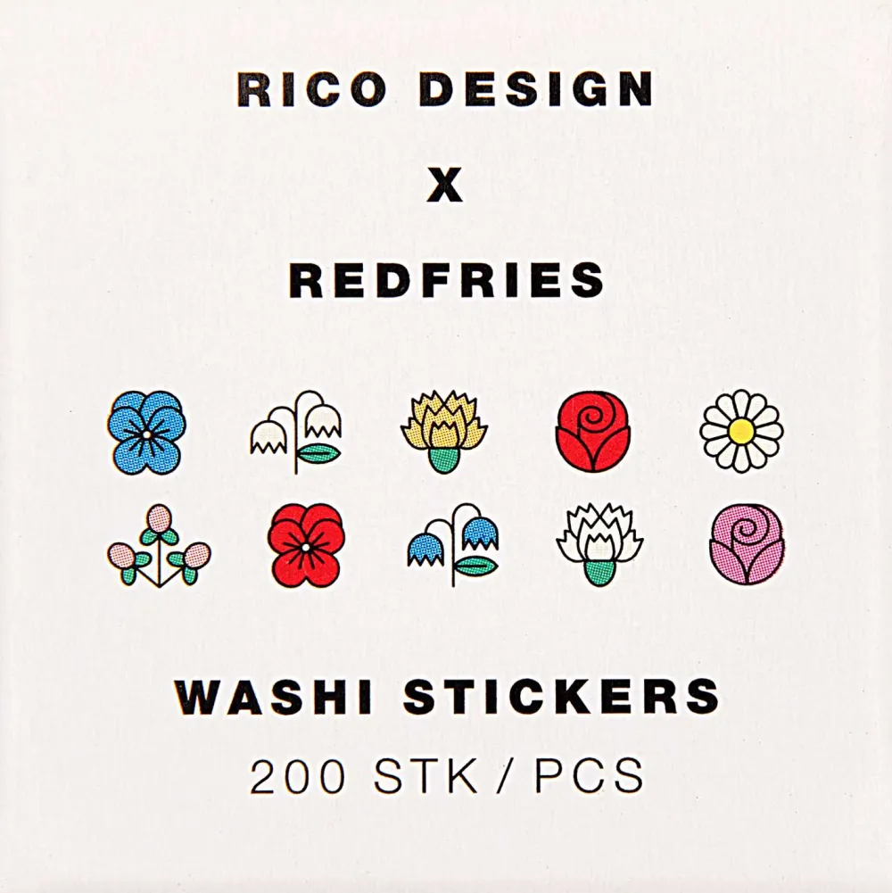 Rico Design Naklejki washi - Paper Poetry - Eye Candy, 200 szt. > Naklejki|Dodatki Dekoracyjne