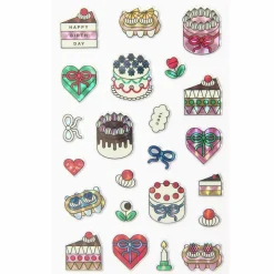 Rico Design Naklejki wypukłe Puffy Eye Candy Cakes - Paper Poetry - 23 szt.