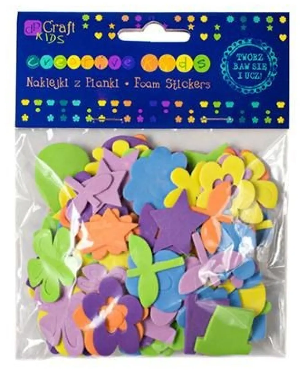 dpCraft Naklejki z pianki - - stokrotki, 120 szt.