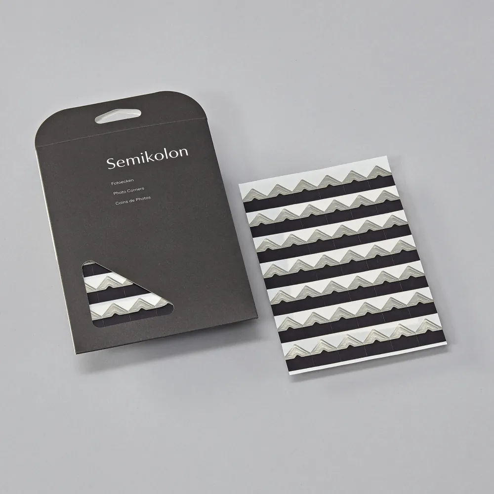Semikolon Narożniki samoprzylepne do zdjęć - - Silver, 252 szt. > Naklejki Do Notatek