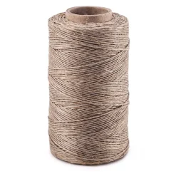 Nici lniane nabłyszczane - szare, 1 mm, 100 g, 220 m > Sznurki