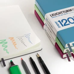 Leuchtturm1917 Notatnik A5 - - gładki, Port Red, twarda okładka, 120 g