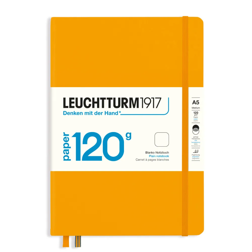Leuchtturm1917 Notatnik A5 - - gładki, Rising Sun, twarda okładka, 120 g > Notatniki Gładkie