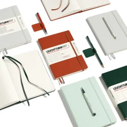 Leuchtturm1917 Notatnik A5 - - w kropki, miękka okładka, Forest Green, 80 g/m2