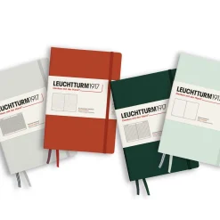 Leuchtturm1917 Notatnik A5 - - w kropki, miękka okładka, Forest Green, 80 g/m2