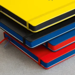 Leuchtturm1917 Notatnik Bauhaus - - Black, w kropki, twarda okładka, A5