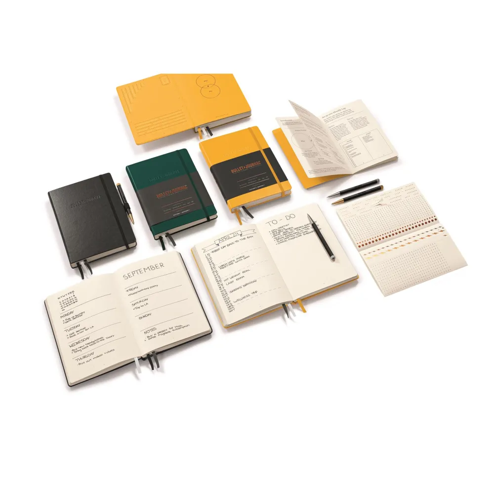 Leuchtturm1917 Notatnik Bullet Journal - - żółty, w kropki, 80 g, A5 > Notatniki W Kropki