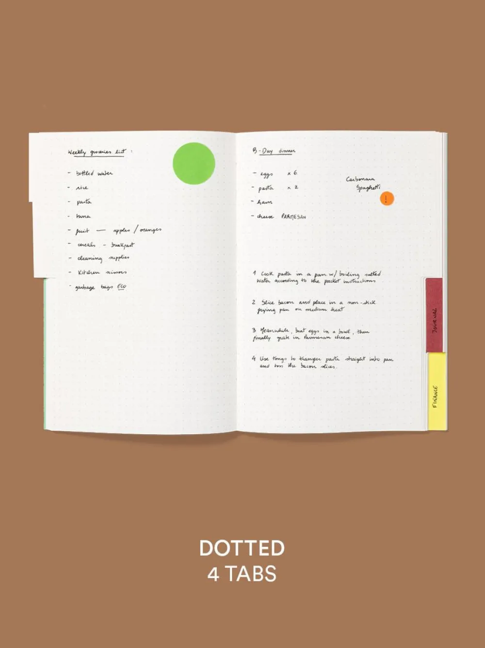 Mishmash Notatnik Dotted A5 - - Moss > Notatniki W Kropki