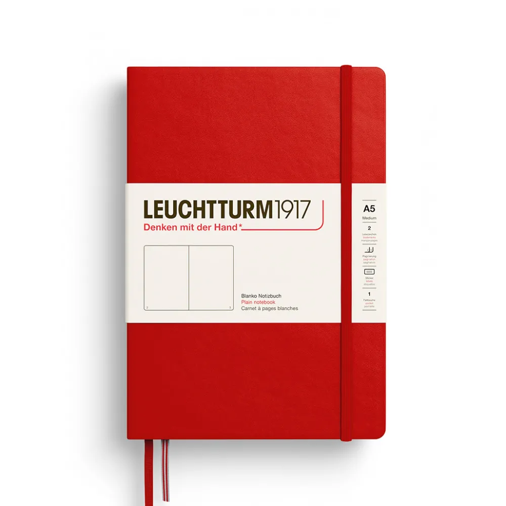 Leuchtturm1917 Notatnik gładki A5 - - Cherry > Notatniki Gładkie